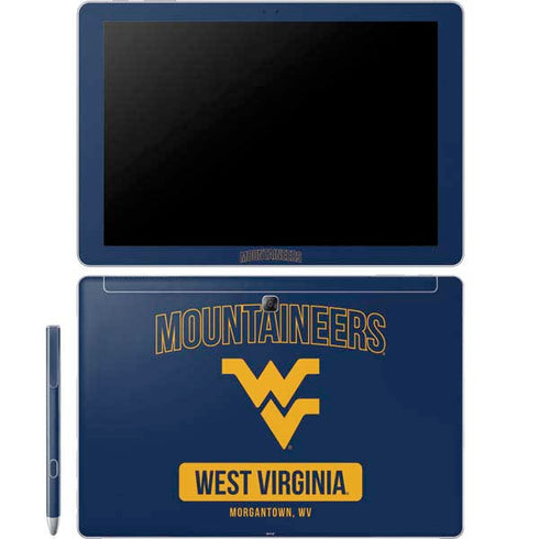 West Virginia University Mountaineers Logo Galaxy Book 12in Skin